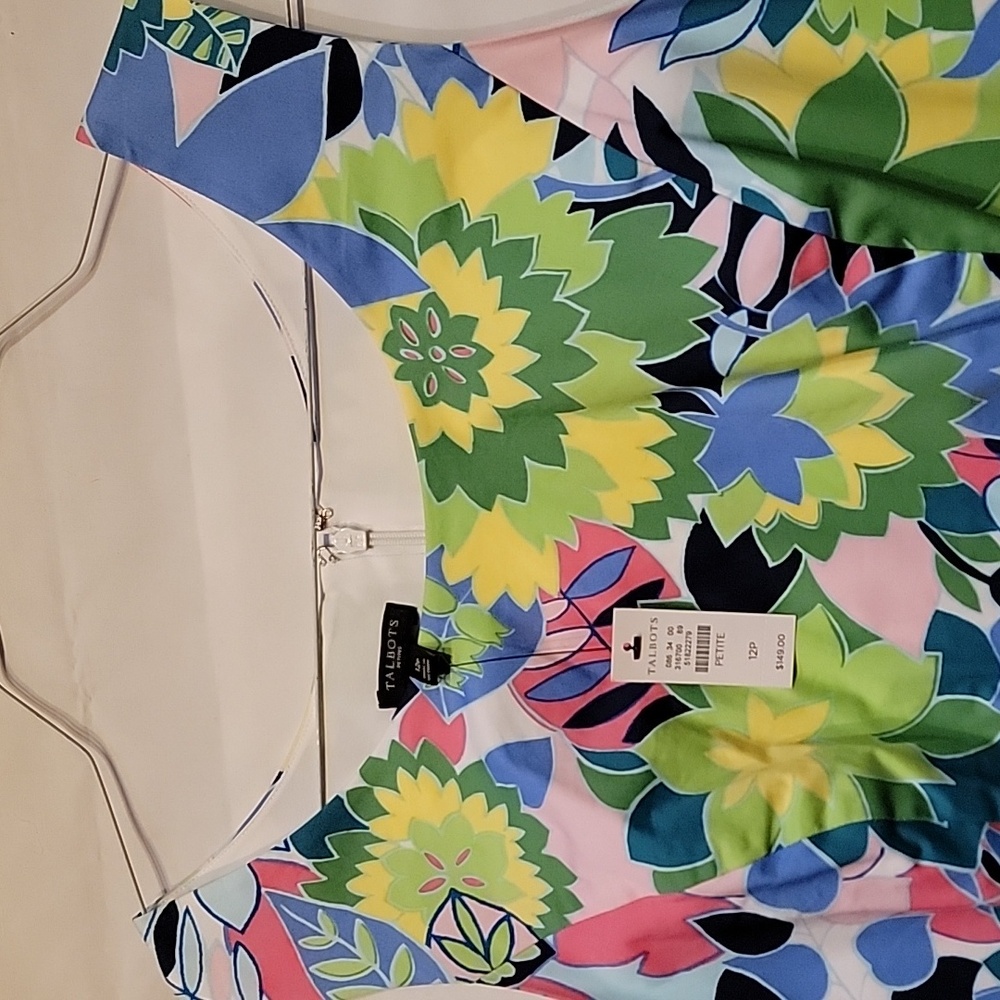 Talbots Colorful Floral Cotton Dress - Picture 3 of 9